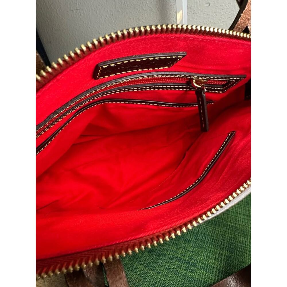 Dooney & Bourke Florentine Leather Heidi Satchel (Ivy Green) - Picture 5 of 9